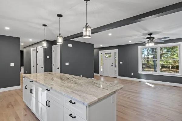 Living room with large windows — recurring clean